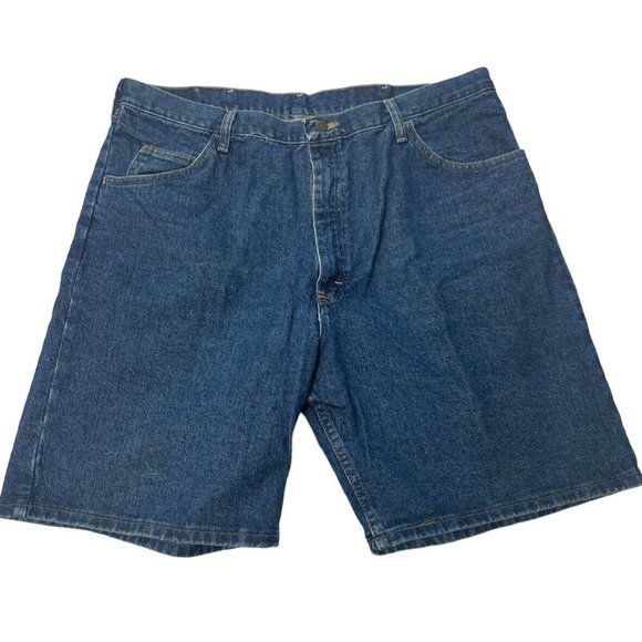 Wrangler Men's Premium Jean Shorts size 40x 9 Relaxed Fit High Rise Excellent - Picture 6 of 6
